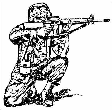 Military Coloring Pages Printable